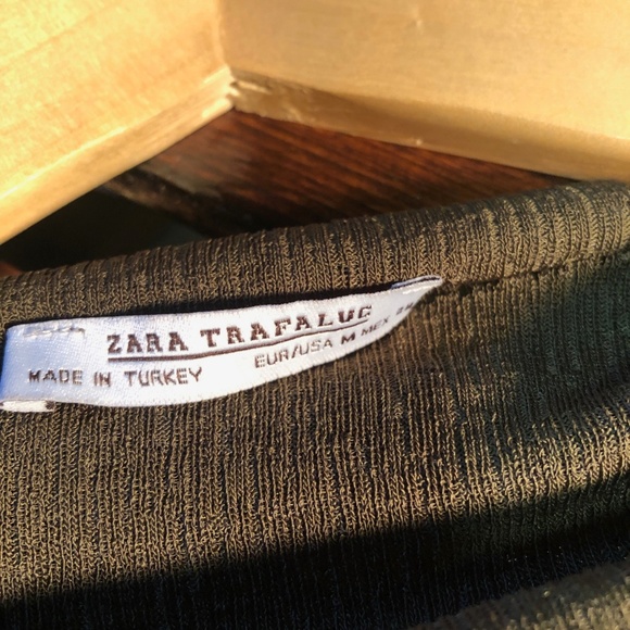 Zara Military Green shirt - Picture 2 of 4